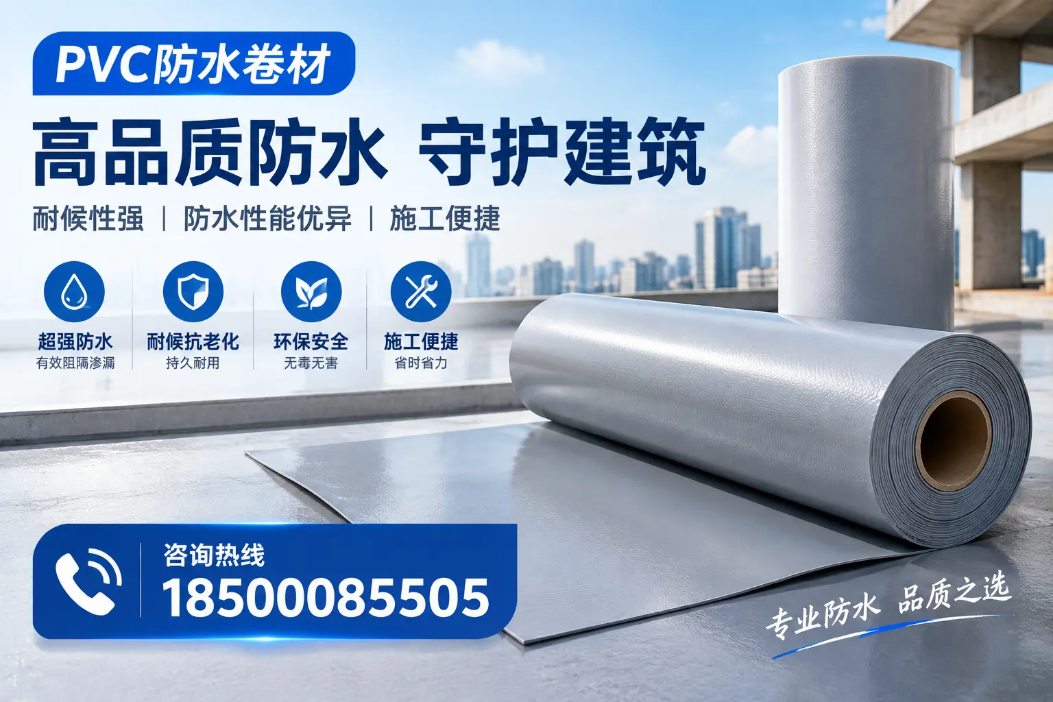 PVC防水卷材的防水效果评测，适合博尔塔拉的科学依据